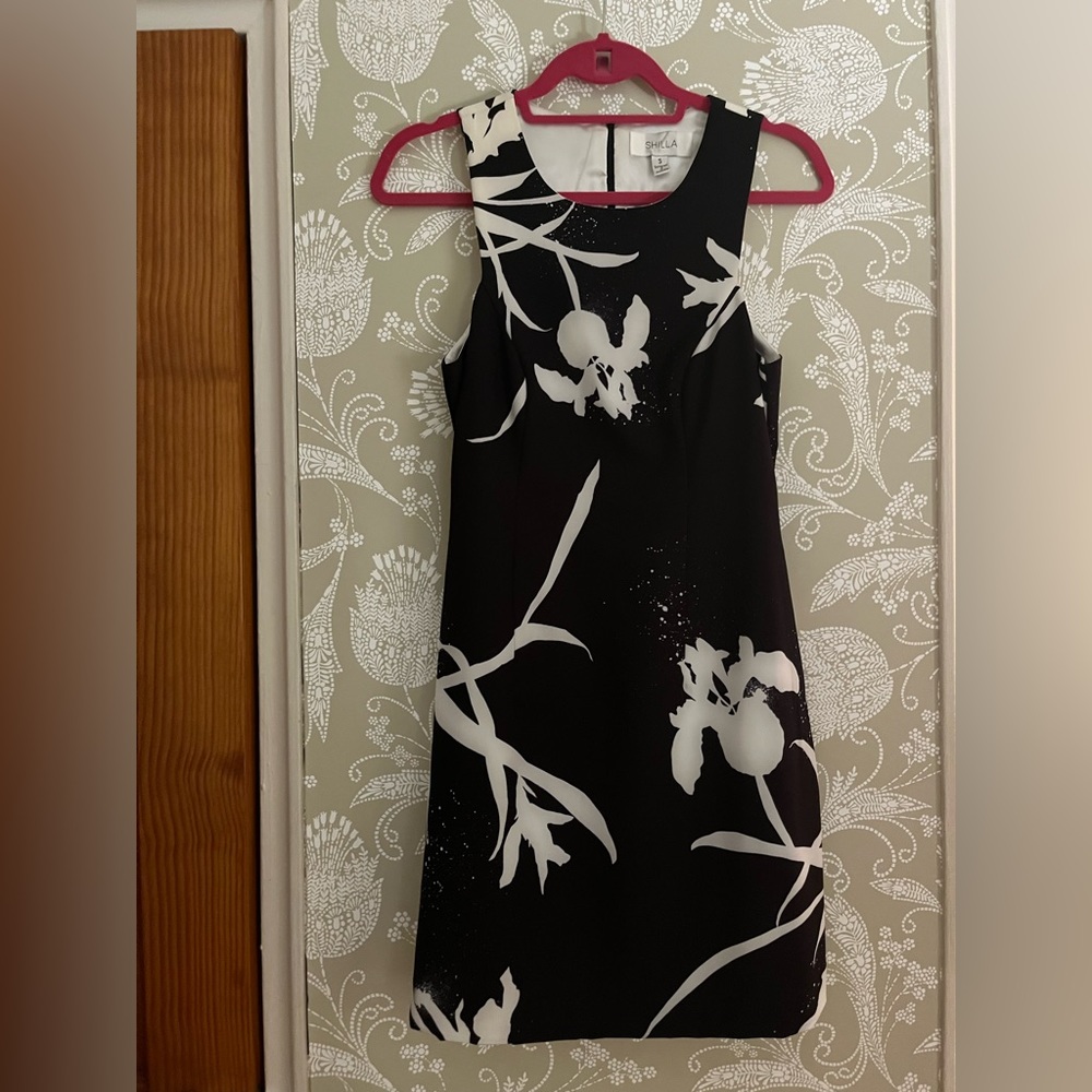 Shilla black and white mini dress